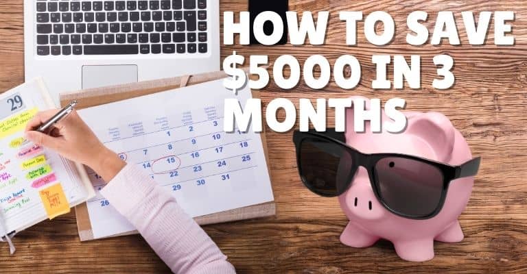 How to Save 5000 in 3 Months Chart & Guide