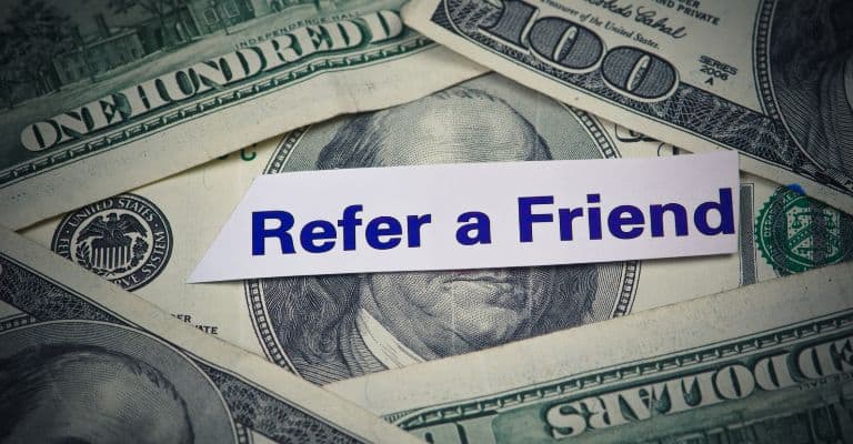 Get paid referring a friend