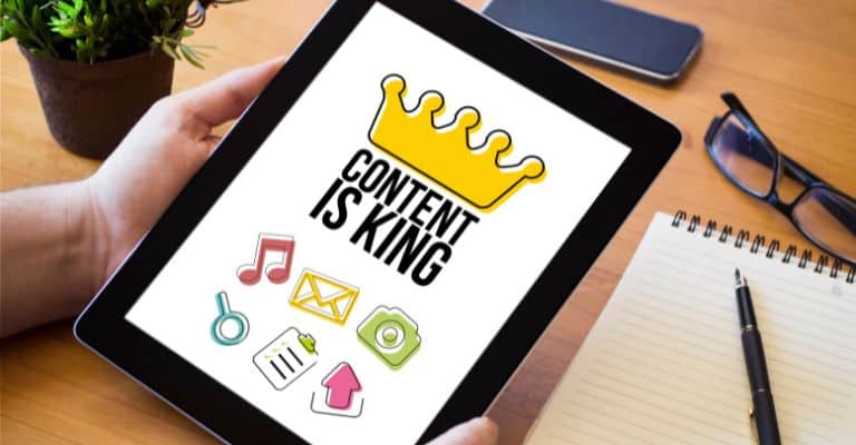 Content is king in affiliate marketing