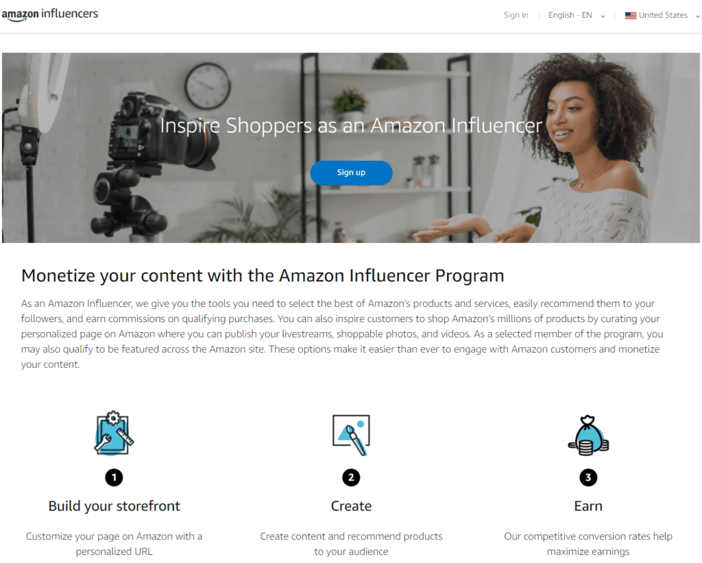 Amazon Influencer Program