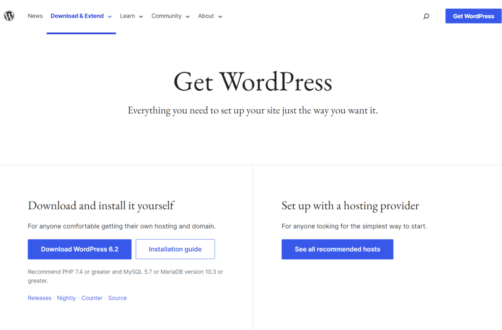 WordPress Download For Free